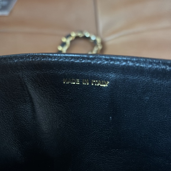 CHANEL Vintage Full Flap Small Chain Shoulder Bag Black CC w/Chanel Beauty Gift - Picture 7 of 17
